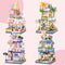 MEIEST 4 Mini City Shop Street View Building Blocks Model Set,Simulation Architecture Collection