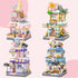 MEIEST 4 Mini City Shop Street View Building Blocks Model Set,Simulation Architecture Collection
