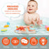 Vicloon 0-6 Tummy Soft Cloth Books Months, High Contrast Sensory Baby Toys - Time, Bath, Crinkle, Squeaky, Washable