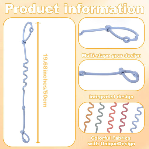 Hadnves 5 Baby Toy Straps PCS Adjustable Sippy Cup Strap Keep for Stroller Accessories Silicone Tether Car Seat