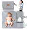 Portable Changing Pad for Travel, Waterproof & Wipe-Clean Changing Mat with Storage