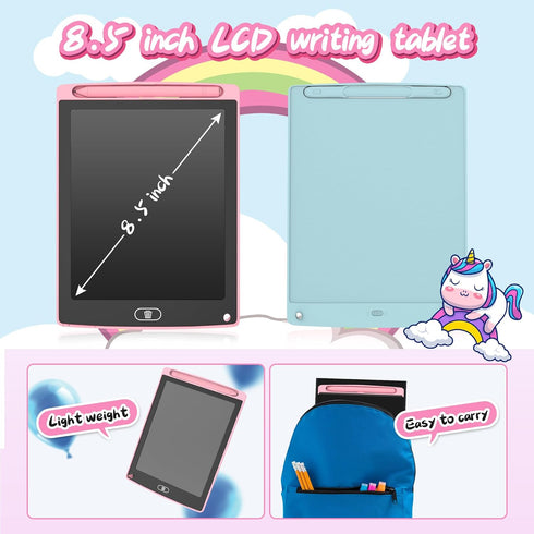 2 Pack LCD Writing Tablet for Kids, Doodle Board with 2 Bag, Electronic Drawing Tablet, Educational Toddler Toy