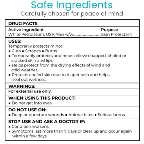 (4oz) ViveCare A&D Ointment - Skin Protectant & Healing Lotion for Baby, Adult, Seniors - Soothing Cream for Diaper