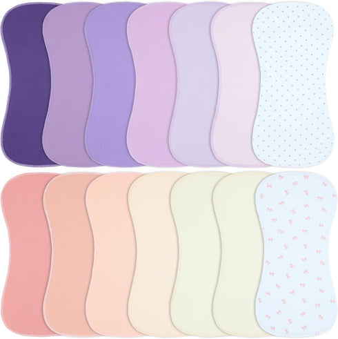 Muslin Burp Cloths 19" x 9", Baby Burping Clothes, Large Extra Soft