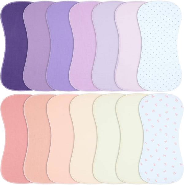 Muslin Burp Cloths 19" x 9", Baby Burping Clothes, Large Extra Soft