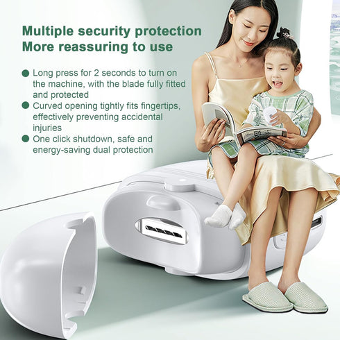 TARSHYRY Trimmer Electric Nail Clipper with LED Light, Electric Nail with Nail Clip Storage, Type CRechargeable