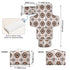 WELLDAY Western Aztec Geometric Baby Changing Pad - Waterproof Diaper Changing Pad with Built-in Pillow - Portable