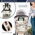 YANENDIE Backpack, Backpack Backpack Cute Looking Goose Diaper Bag Unisex Travel Baby Diaper Bags with Stroller Straps