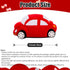 Plush Red Stuffed Car Shaped Pillow - Cute Toy Decor Gifts for Kids, 11.8 Inch