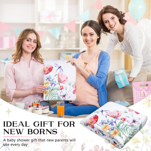 60" 40" 12 Nuanchu Baby Monthly Milestone Blanket Baby Girl Boy x Soft Fleece First Months Growth Chart Newborn