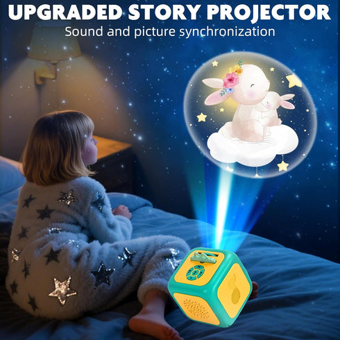 Eduboy 3+ Kids Story Projector for Toddlers,Story Dream Machine Storybook Projector with Educational Stories Music