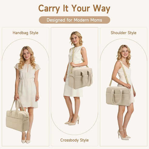 Zalirium S1/S2 15.6" Pack,Camel Breast Pump Bag with Insulated Breast Milk Cooler Pocket, Fits Spectra & Most Pumps
