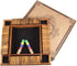 AMEROUS Shut The Box Dice Game - 1-4 Players, Wooden Board Math Game with 12 Dice, Family Classroom or Pub