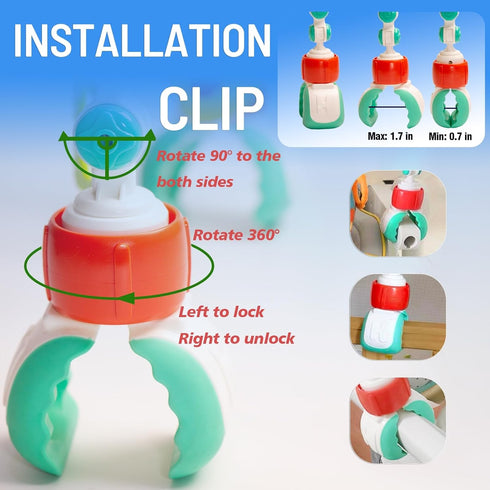 6-12 Adjustable Baby Stroller Arch Toy, Car Seat Toys for Infants Months Bassinet Hanging Toy Bar Attachment