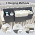 surebaby 3-in-1 Hanging Baby Diaper Caddy, Diaper Caddy Organizer Holder For Baby Crib, Nursery Organization Diaper