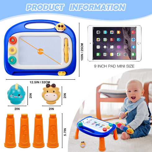 Toddler Toys for 1-4 Year Olds, Magnetic Drawing Doodle Board, Educational Learning Toy for Boys and Girls