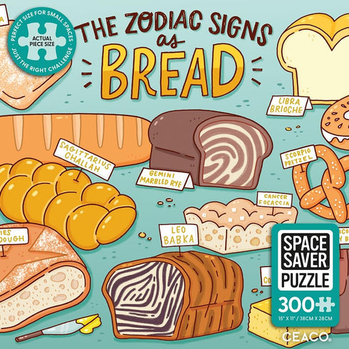 Ceaco - Space Saver - Bread Zodiac - 300 Piece Jigsaw Puzzle