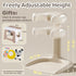 2-in-1 10 6-36 Baby Shower Stand with Support, Sitting & Standing Baby Bath Stand with Anti-Slip Base, Levels