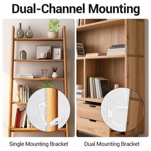 Bremorou 6 Set Dresser Anchors to Wall Furniture Straps Dresser Anchors for Baby Proofing Baby Proofing Anti Tip Kit