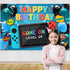 Video Game Party Supplies: Happy Birthday Gaming Banner Backdrop, Party Props and Decoration Supplies