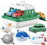 OKGIUGN Ferry Boat with 4 Car and 4 Wind Up Bath Swimming Toys,