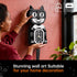 Set,Cat 12+ JAKI Black Cat Swing Clock Building Blocks Clock with Moving Eyes and Tail, Battery Operated Wall