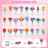 24 Pack Set 789PCS 3.6MM 6+ Flowers Easter Basket Fillers Party Favors for Kids Building - Flowers Mini Building Block