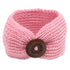 QandSweet Baby Girl Knitting Turban Head Wrap Headbands with Button Hairbands
