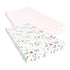 Hudson Baby Unisex Cotton Changing Pad Cover, Girl Farm Animals, One Size