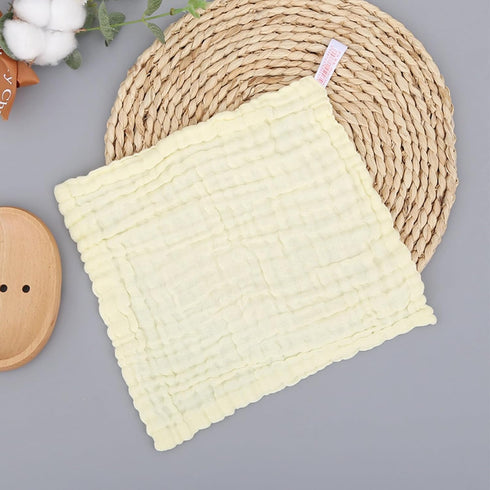 WEBGGER 5 Pack 12x12 inches Baby Washcloths Natural Cotton Kids Wipes Soft Newborn Baby Face Towel Shower Cloth