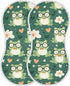 tplaotee 22x11in Green Cute Frogs Glasses Spring Cotton Muslin Cotton Burp Cloths Easy Care Baby wash Cloth for Babies
