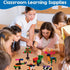 Poen 800 pcs Counting Blocks, Colorful Math Manipulatives, Educational Math Construction Toy for Kids Ages 4-8