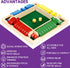 1-4 10 Players Shut The Box Dice Game, Numbers Traditional Wooden Pub Bar Board Game, Family Classics Tabletop Version