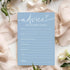Bridal Shower Games Cards for 25 Guests, Advice for The Happy Couple, Minimalist Blue Wedding Party Supplies - B10