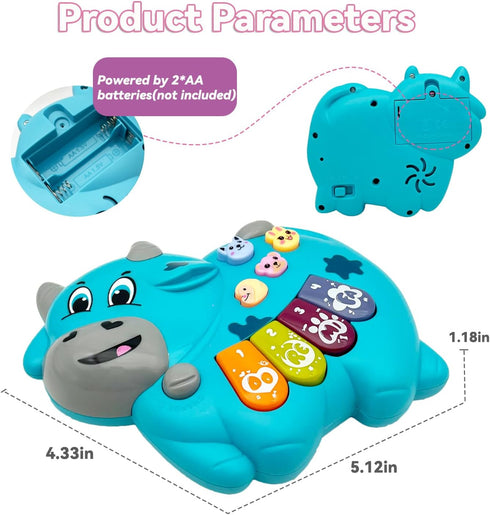 WSCGJCL 2 2 3 18 Baby Musical Toys Piano for Year Old Girls Boys Toys Age Light Up Music Learning Toys for Toddlers
