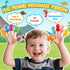 2 3 4 5 Counting Set, 2-4 3-5 Toddler Montessori Learning Toys for Year Old Boys, Kids Dinosaur Train Matching Toys