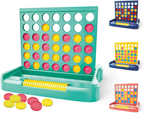 4 in a Row Game - Includes 6 Spare Discs, Classic Board Game for Boys, Family Fun for Ages 3 to 12 Years Old