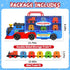 3 4 5 6 Toys,2-in-1 Set 1 Trucks,6 AuroTops Toys for Year Old Boys for Kids Girl Boy Toddler Toy Trucks Christmas Train