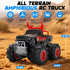 1:16 2.4GHz 4WD 2 6 7 8 9 10 11 12 BainGesk Remote Control Monster Truck Toys, Amphibious Waterproof RC Car, All