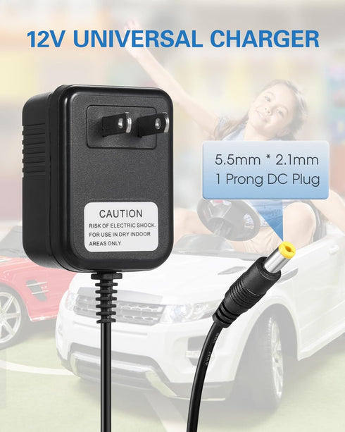 Universal 6V Bumper Car Charger - Charger for Kidzone Bumper Car and Kids Ride On Car Toys