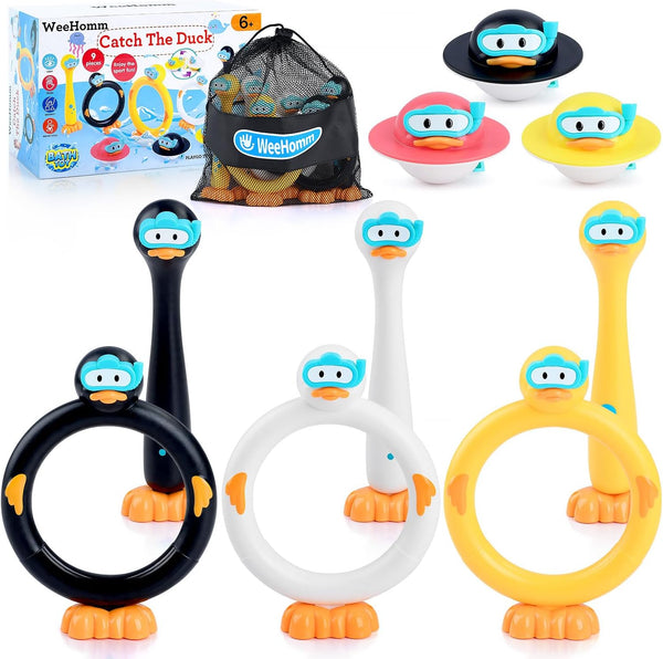 WeeHomm Pool Diving Toys for Kids, 9 PCS Swimming Pool Diving Rings,