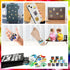 110 Pcs Video Game Party Favors, 12 Sets of Gaming Birthday Goodie Bags with Keychain, Slap Bracelet, Stickers