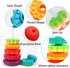 Spinning Stacking Toys – Rainbow Tower – Kids Stackable Spinning Toy for Toddlers 1-3 – Builds Sensory and Motor Skills