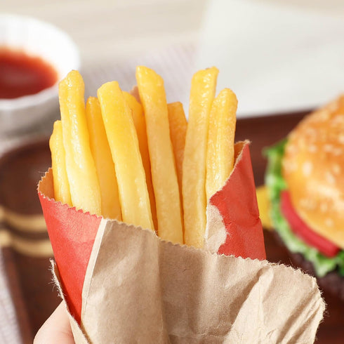 Joeabor 36 Pack Artificial French Fries Realistic Fake Food for Display Faux Fries for Decoration Fake Food Props