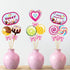 Blulu 2 Pcs Candy Party Decorations, Candy Paper Banner Lollipop Garland for Birthday Baby Shower