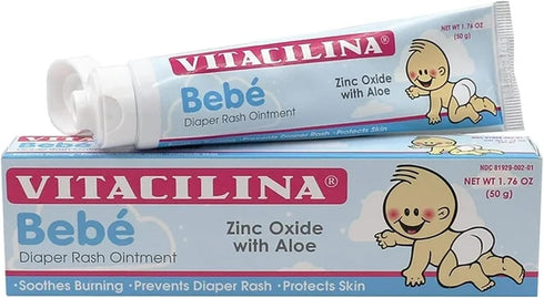 Vitacilina 1.76 oz., 6 Pack Bebe Diaper Rash Ointment