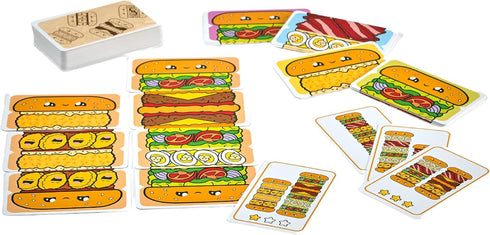 Blue Orange Games Burger ASAP! - Family Speed Matching Card Game for 2 to 5 Players, Ages 7 & Up