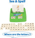 BOHS Literacy Wiz Fun Game - See and Hide Spell Lower Case Flash Cards for Preschool Language Learning