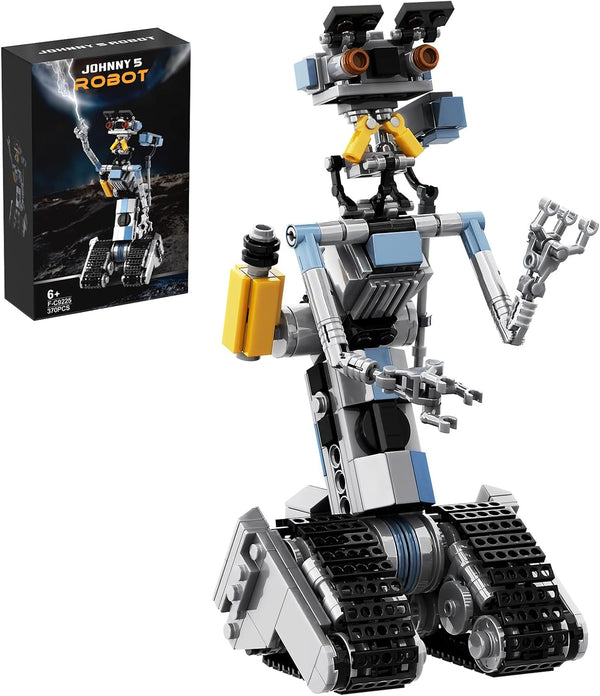 370 Pieces Johnny 5 Robot Building Set, Short Open Circuit Johnny Five Model Toys