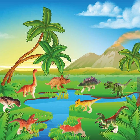 14 Pcs Figures Toys, Realistic Mini Dinosaurs Animal Figurines for Educational Playset & Cake Topper Ornaments